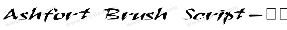 Ashfort Brush Script字体转换